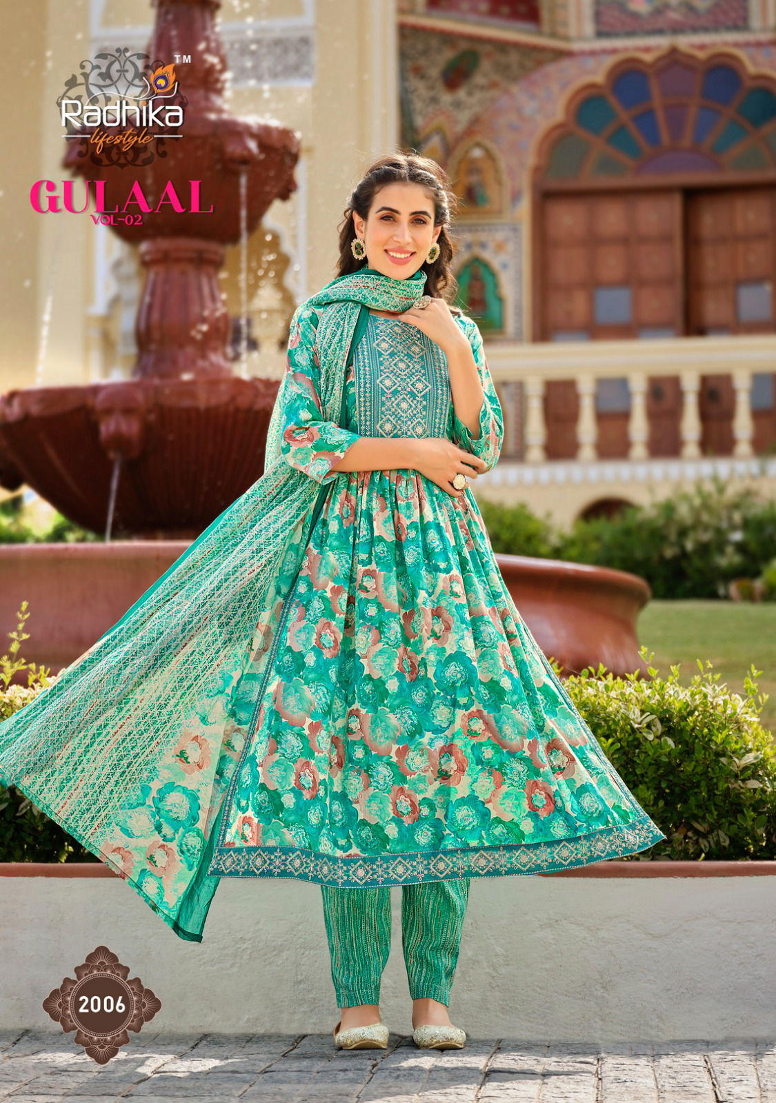 Gulaal Vol 2 By Radhika Lifestyle Readymade Salwar Suits Catalog